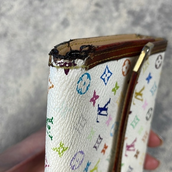 Louis Vuitton Takashi Murakami Multicolor Monogram Long Snap Wallet - Picture 6 of 17